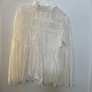 White lace blouse